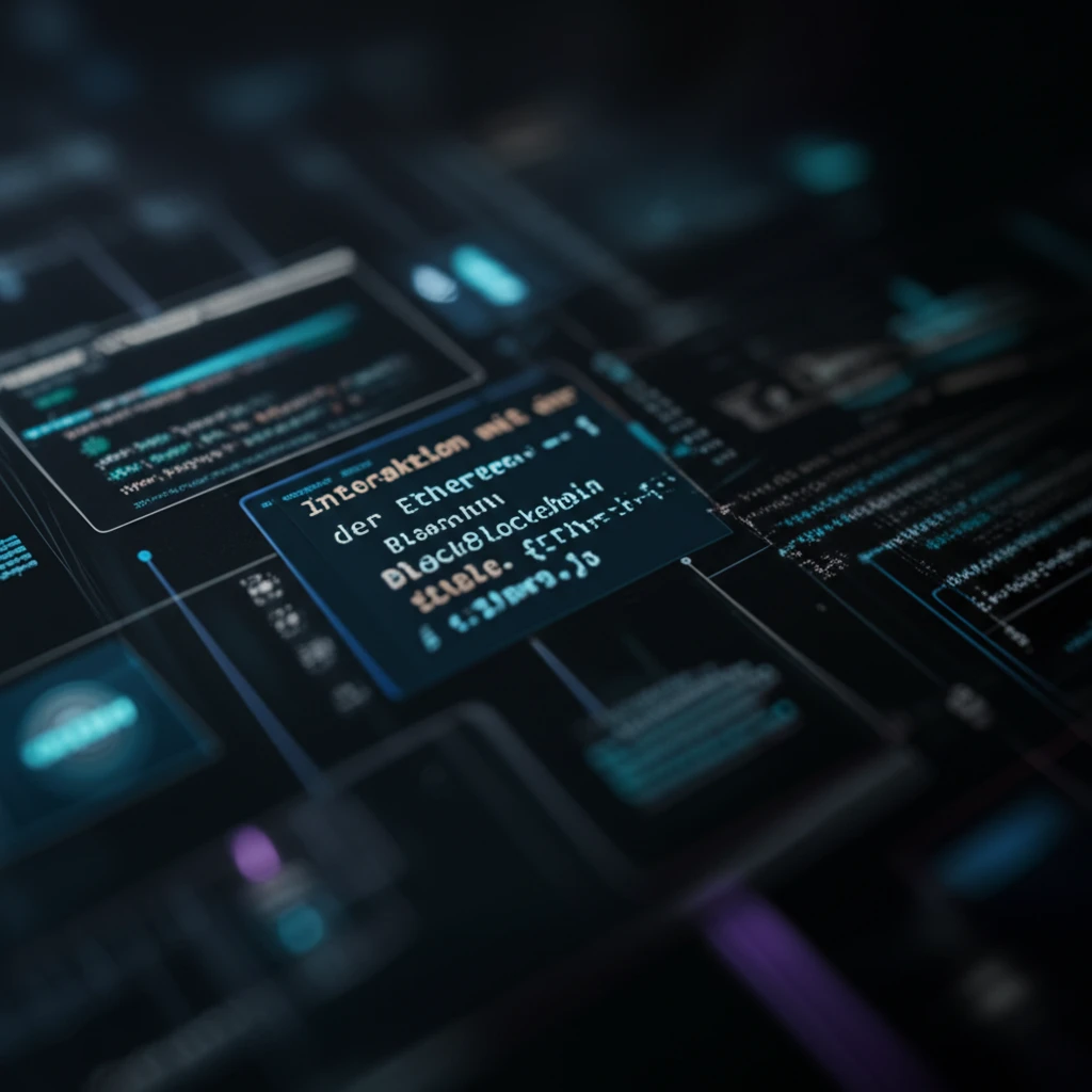 Interaktion mit der Ethereum-Blockchain mittels Ethers.js